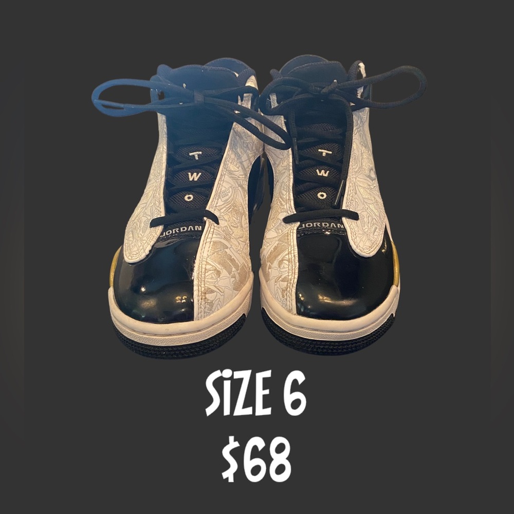 Jordan Dub Zero Black Metallic Gold White